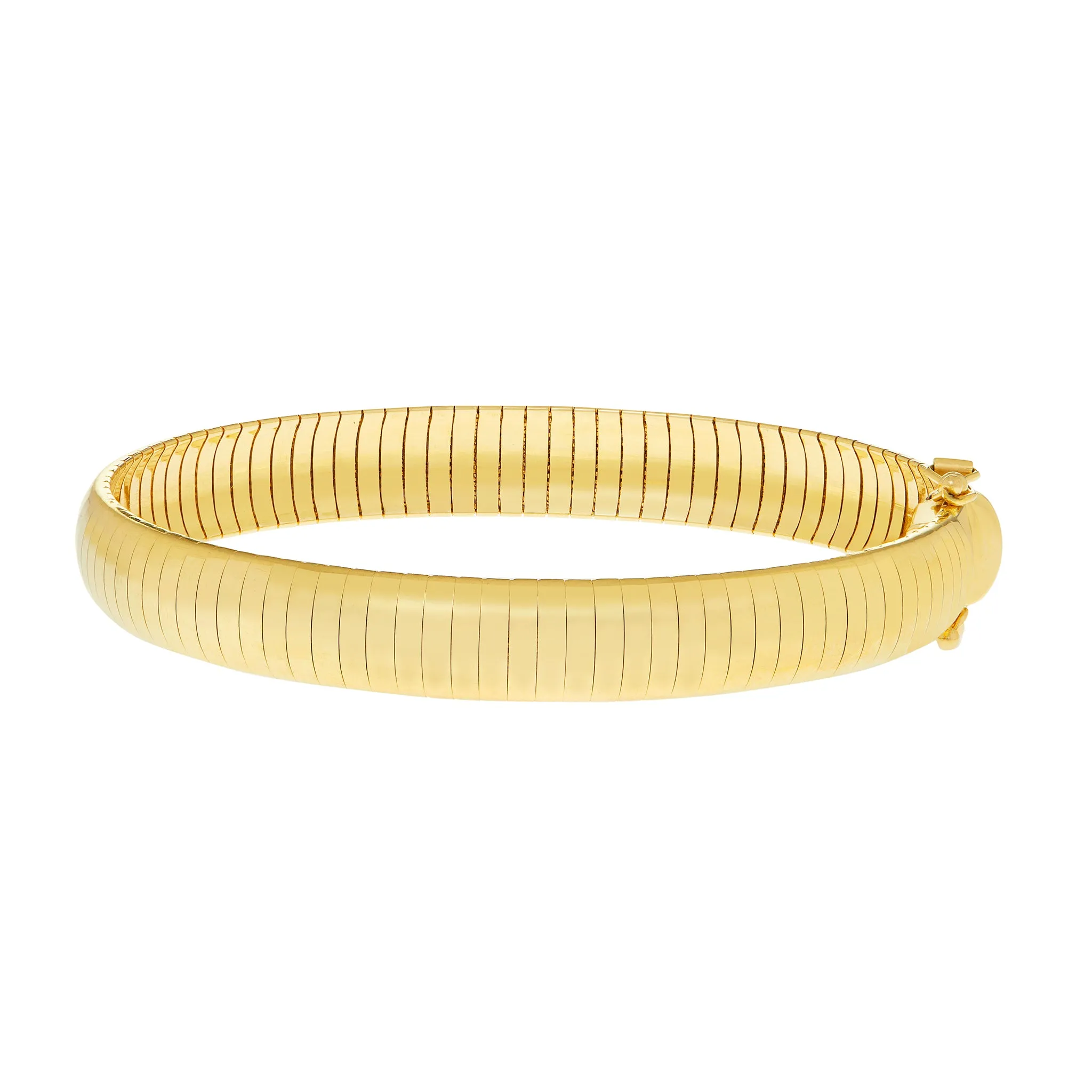 Signature Domed Flexible Omega Bracelet