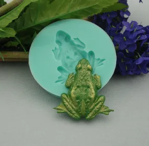 Silicone Mold Large Frog Flexible for Crafts,  Resin, Clay.