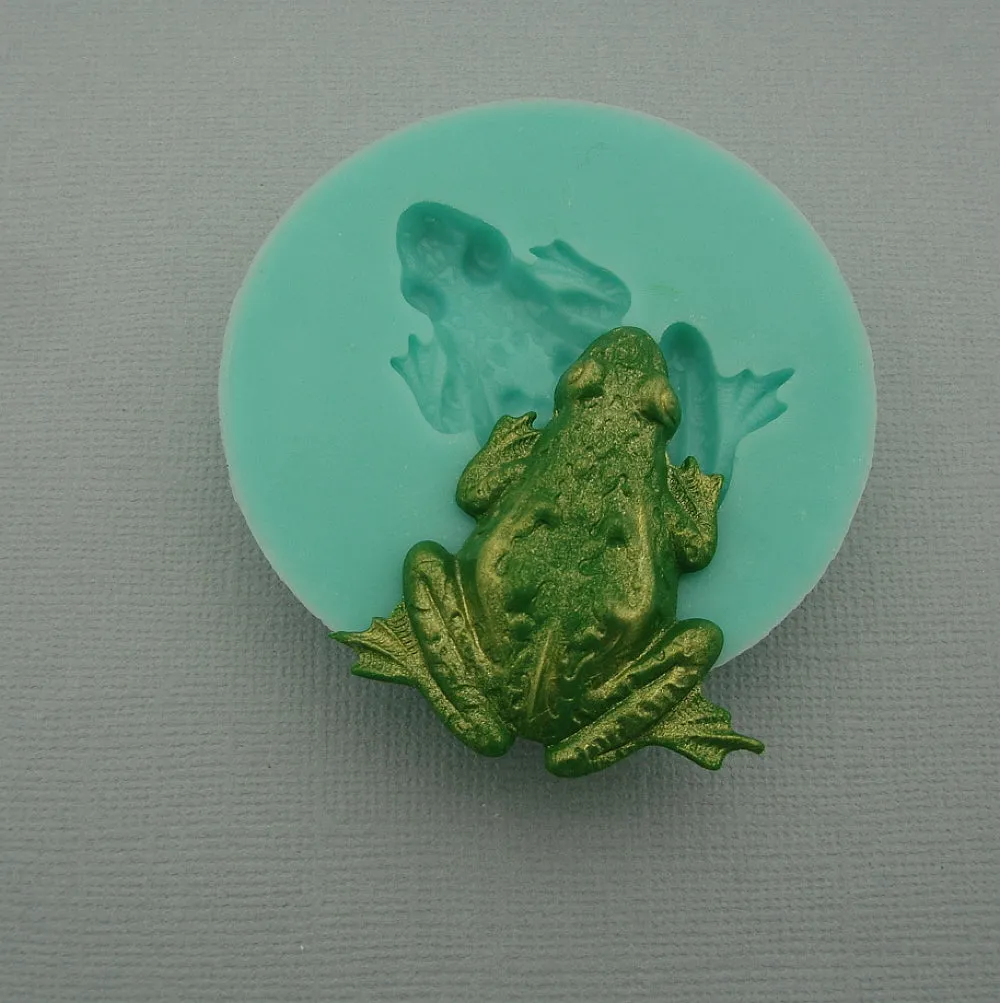 Silicone Mold Large Frog Flexible for Crafts,  Resin, Clay.