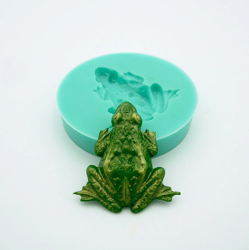 Silicone Mold Large Frog Flexible for Crafts,  Resin, Clay.
