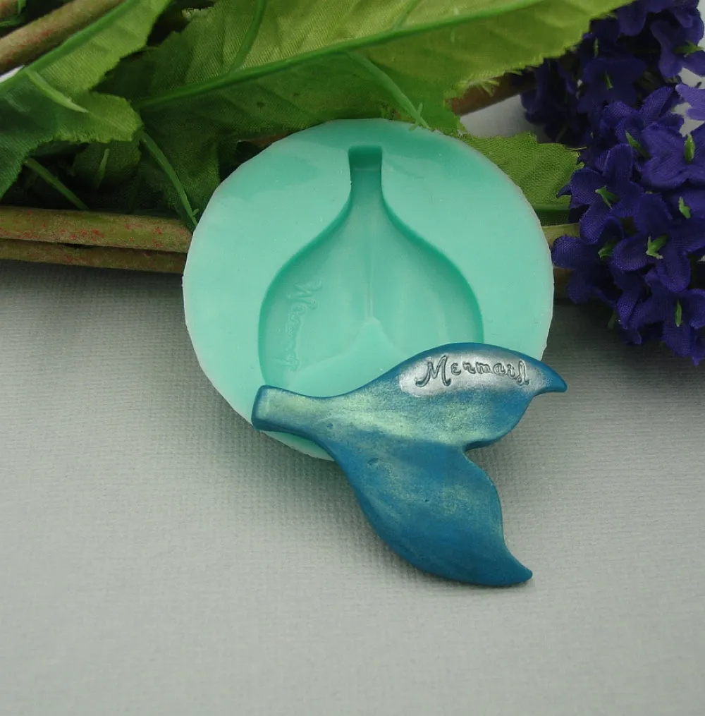 Silicone Mold Mermaid Jewelry Making Resin Polymer Clay.