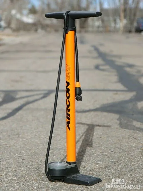 SKS Aircon 6.0 Multi Valve Head Floor Pump - Orange