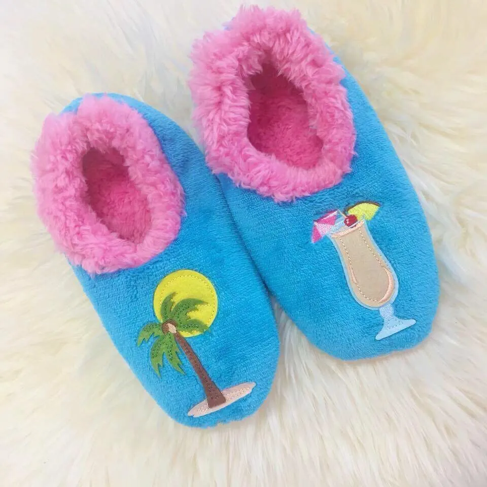 Snoozies! Slippers - Piña Colada