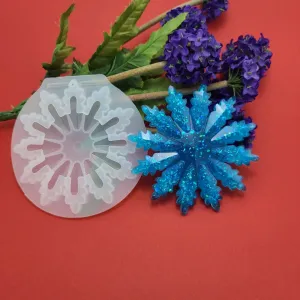 Snowflake Ornament Silicone Mold Christmas Decoration  Resin Polymer Clay.