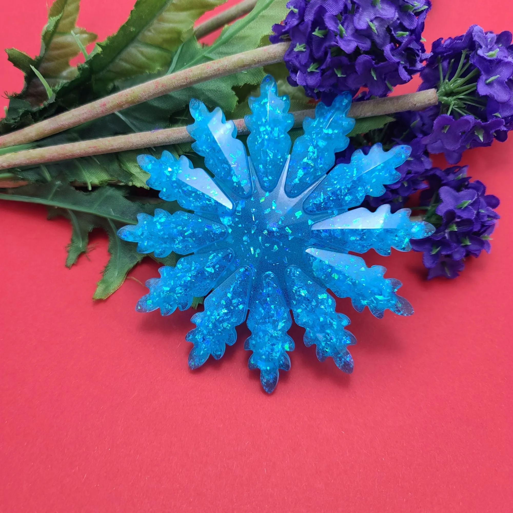 Snowflake Ornament Silicone Mold Christmas Decoration  Resin Polymer Clay.
