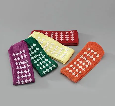 Socks Yellow Double Sided No Skid Fall Management by Posey Company