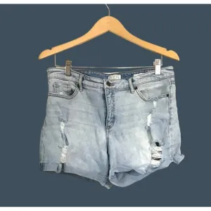 SOFIA VERGARA WOMENS LILA CUT OFF DENIM SHORTS SIZE 12