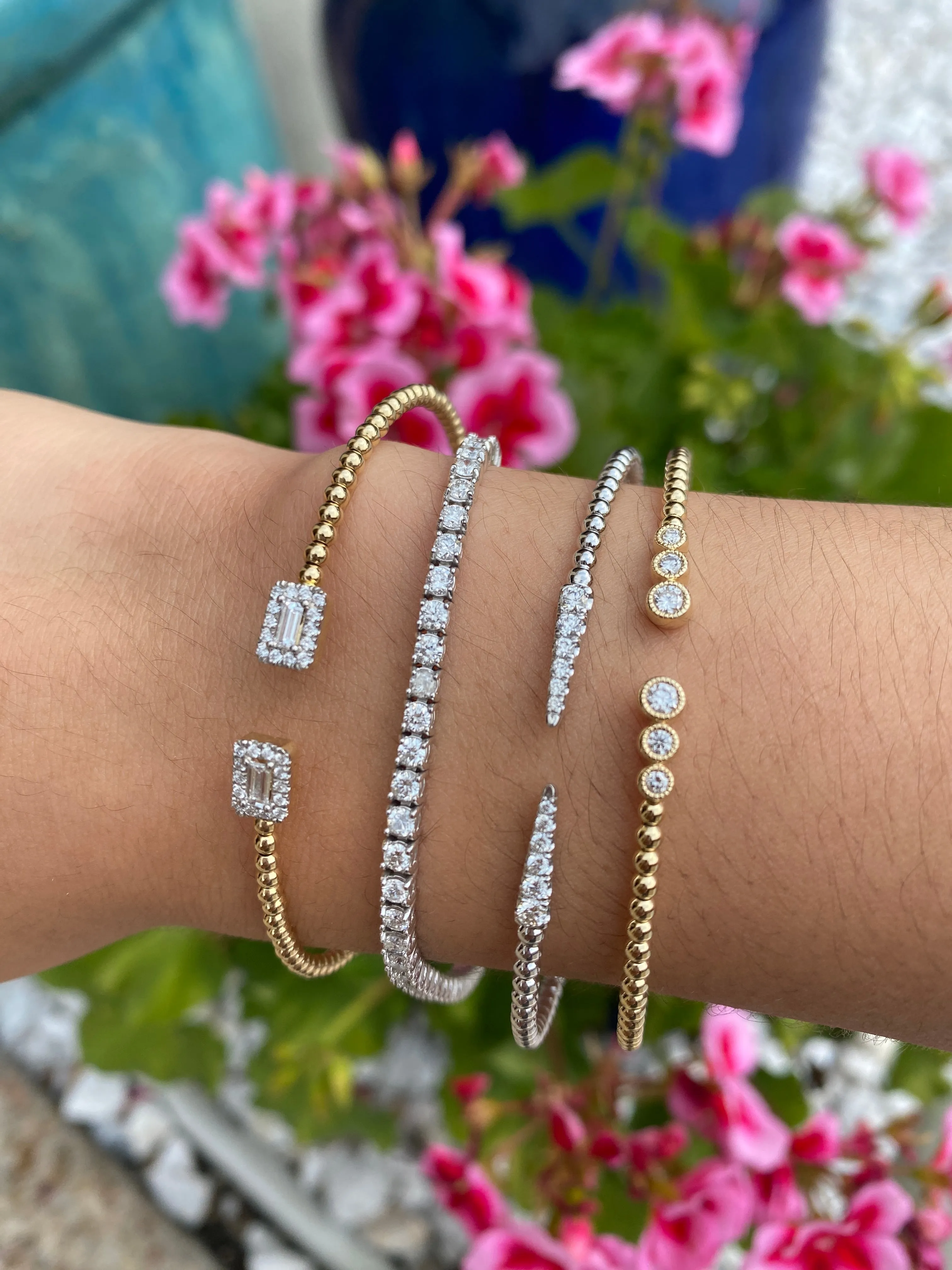 Spike Diamond Flexible Bracelet