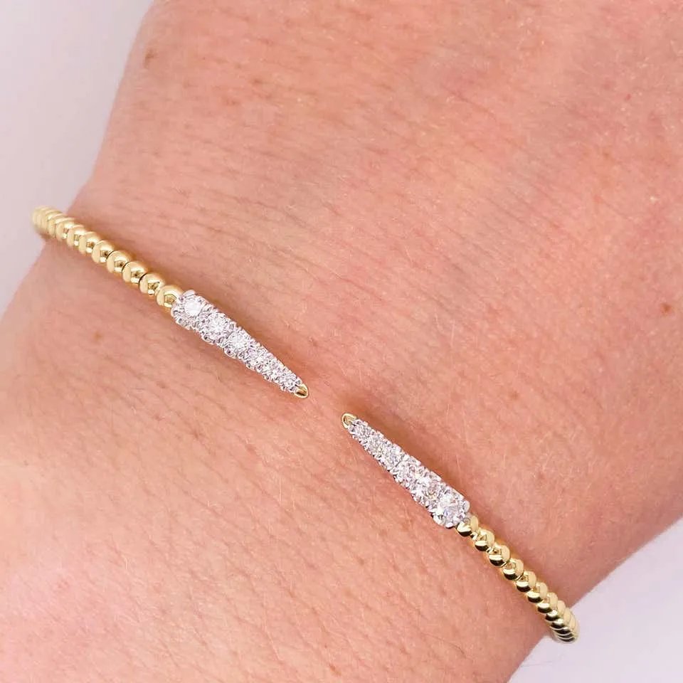 Spike Diamond Flexible Bracelet