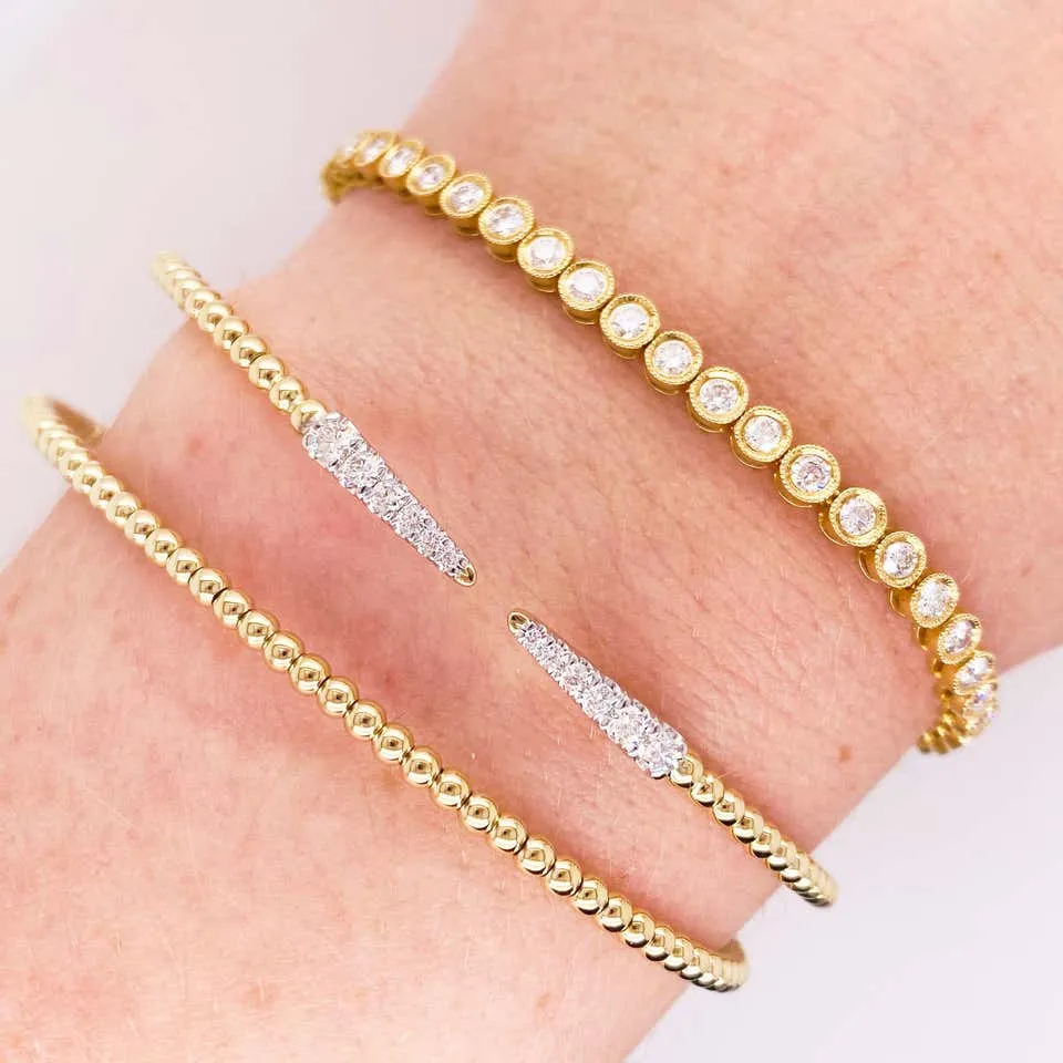 Spike Diamond Flexible Bracelet
