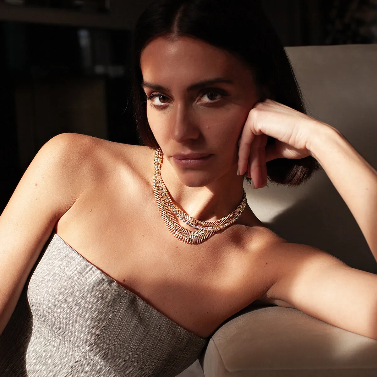 Spina Flexible Collar Necklace