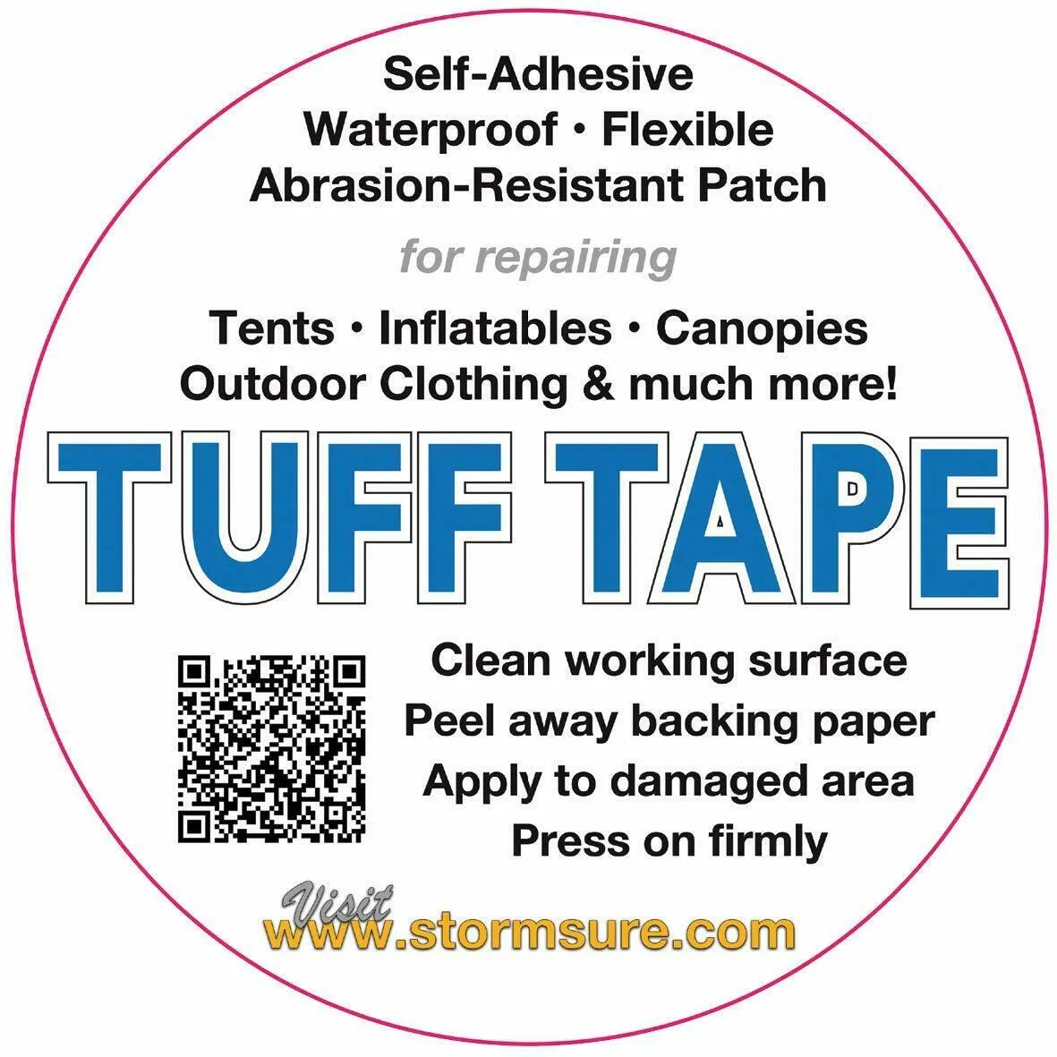 Stormsure Inflatable Tent Tube Awning Repair Kit Waterproof Camping Rkboxtent