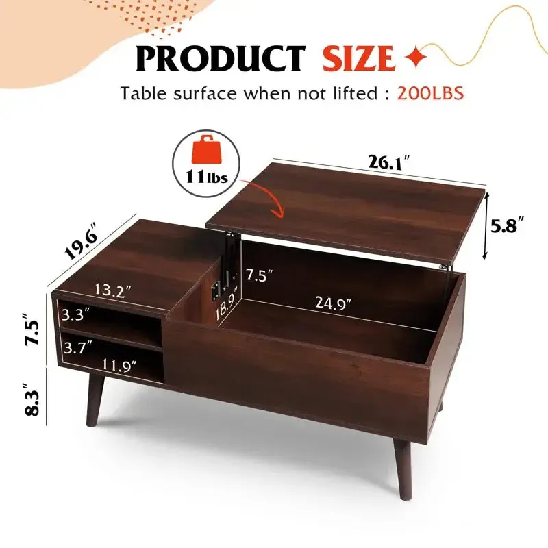 Stylish Aravis Lift Coffee Table with Hidden Storage