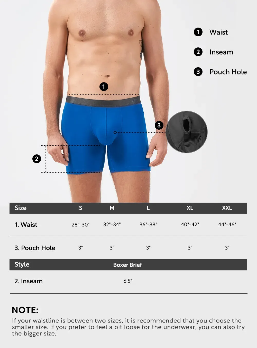 Stylish Classic Bamboo Rayon Boxer Briefs 6 Pack