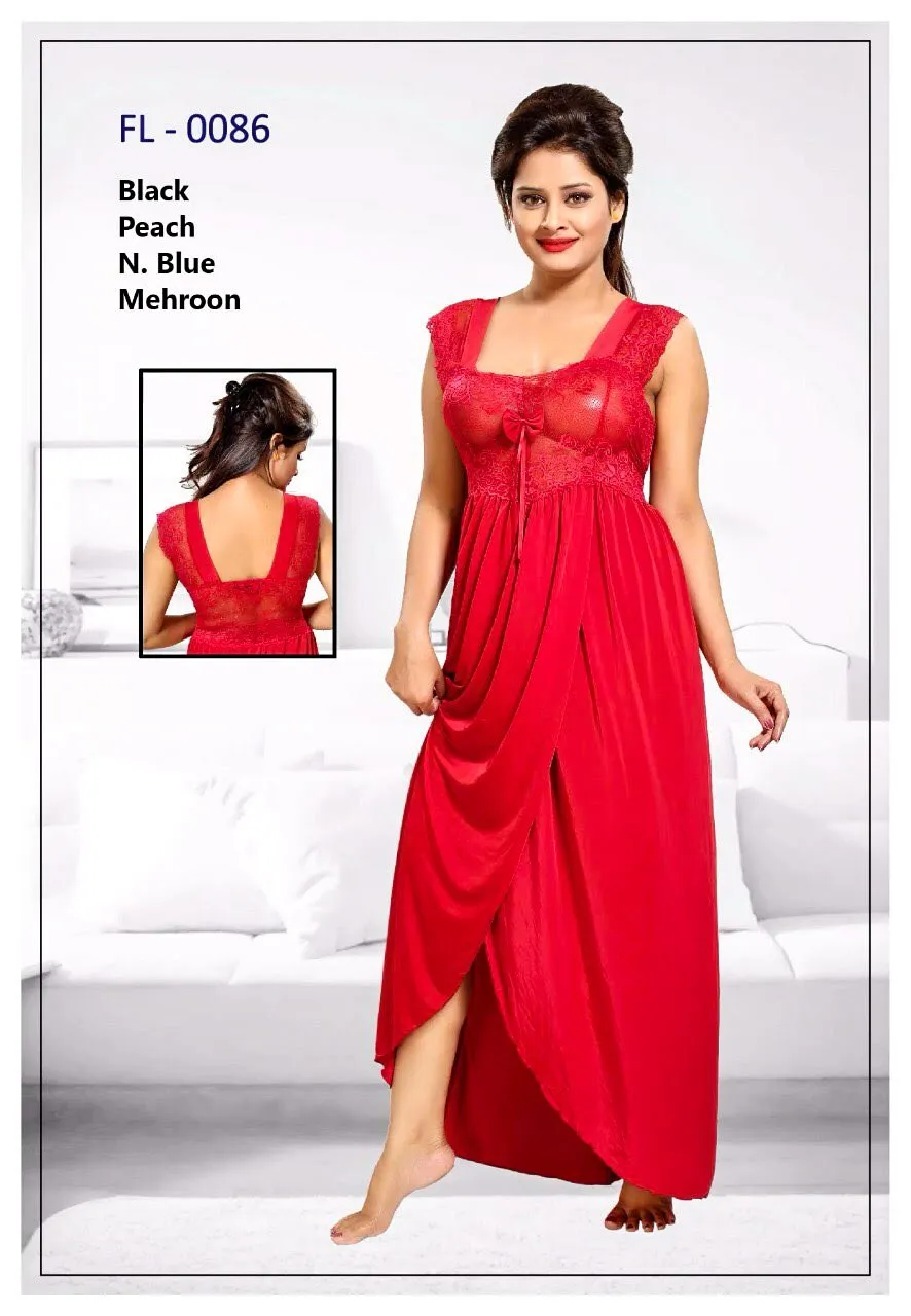 Stylish FL-0086 - Flourish Exclusive Bridal Nighty Set Collection