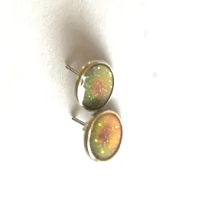 Stylish Oval Glitter Mood Earrings
