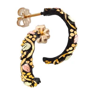Stylish Powder Coat - Black Hills Gold Earrings