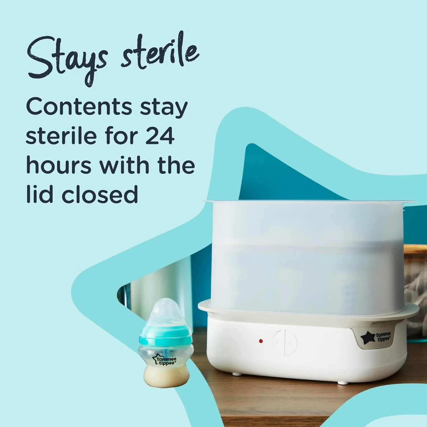 Super Steam Advanced Electric Steriliser, White