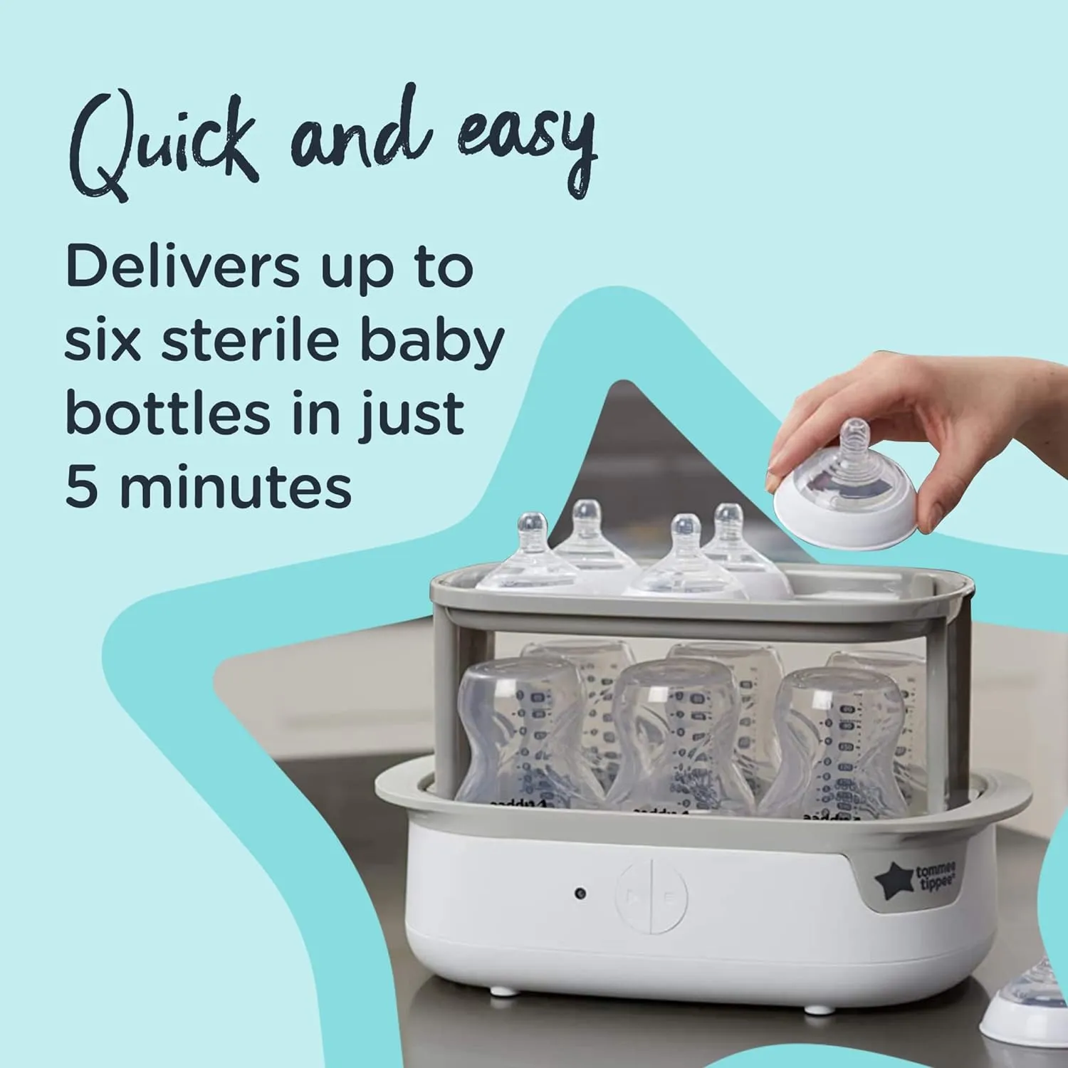 Super Steam Advanced Electric Steriliser, White