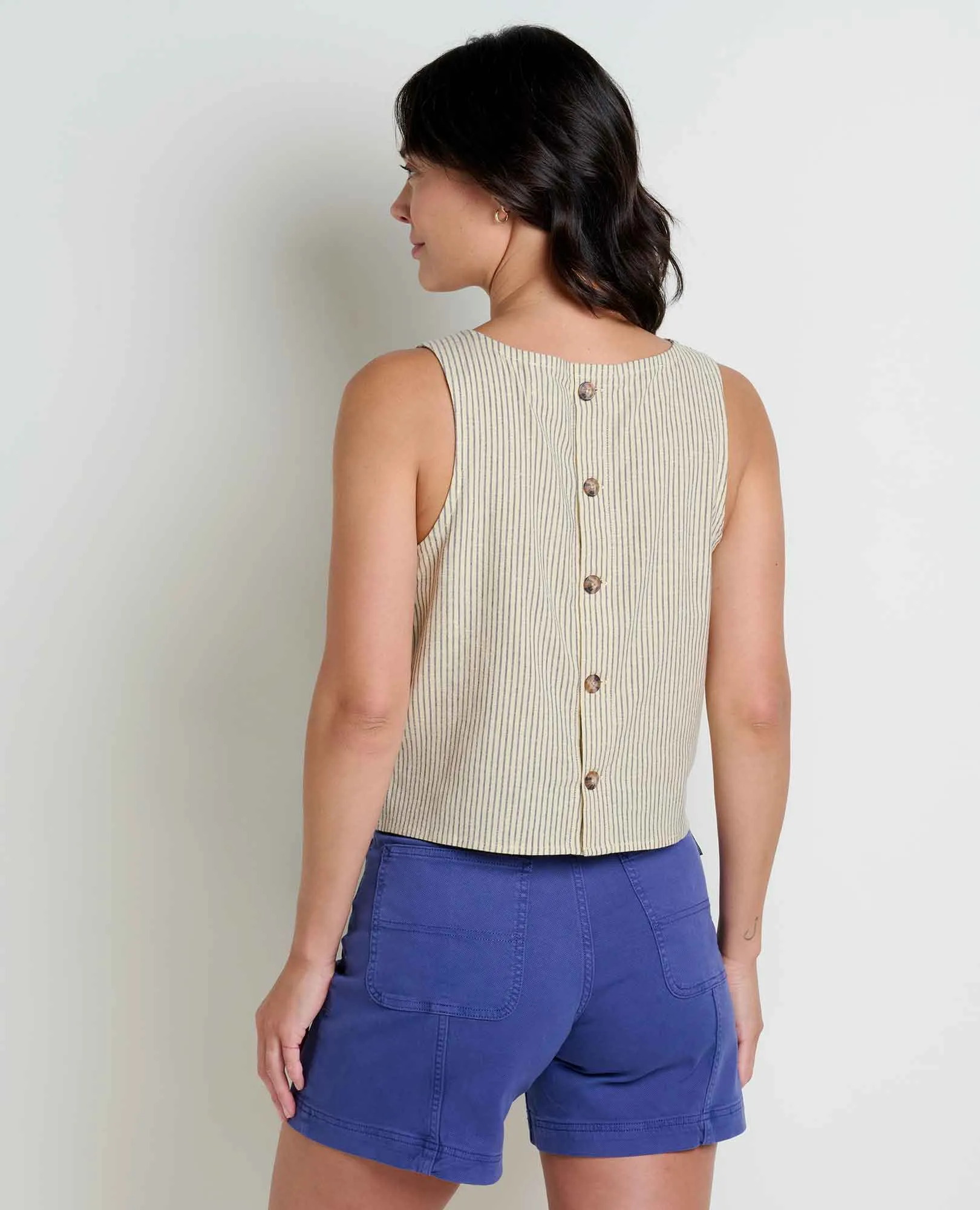 Taj Hemp Button Back Tank II