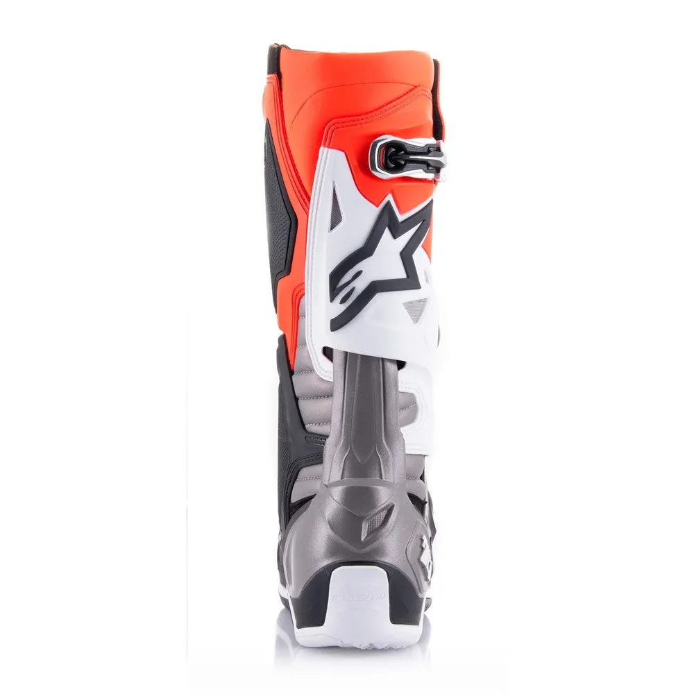 Tech-10 MX Boots Black/Red Fluoro/Orange Fluoro/White 11