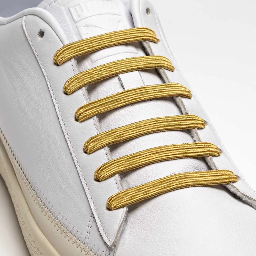 uLace Kiddos No-Tie Sneaker Laces - Sparkly Gold