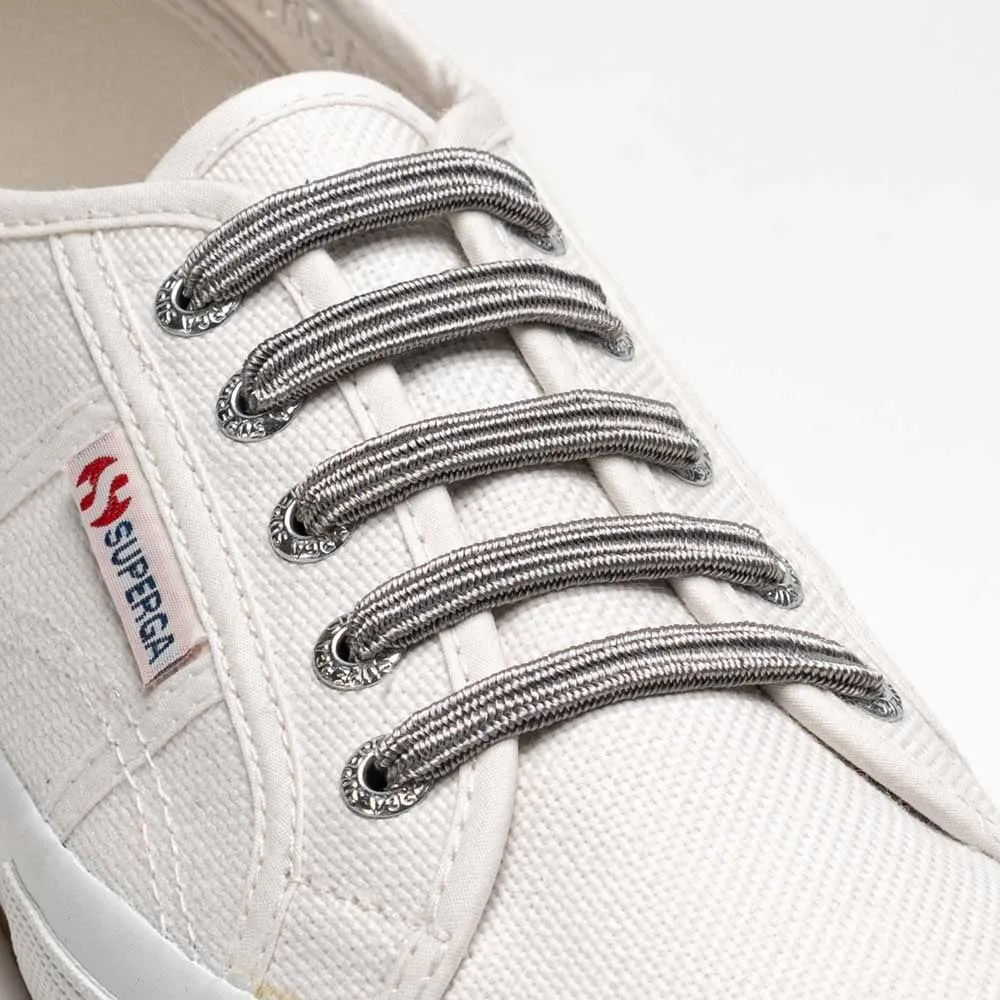 uLace Kiddos No-Tie Sneaker Laces - Sparkly Silver