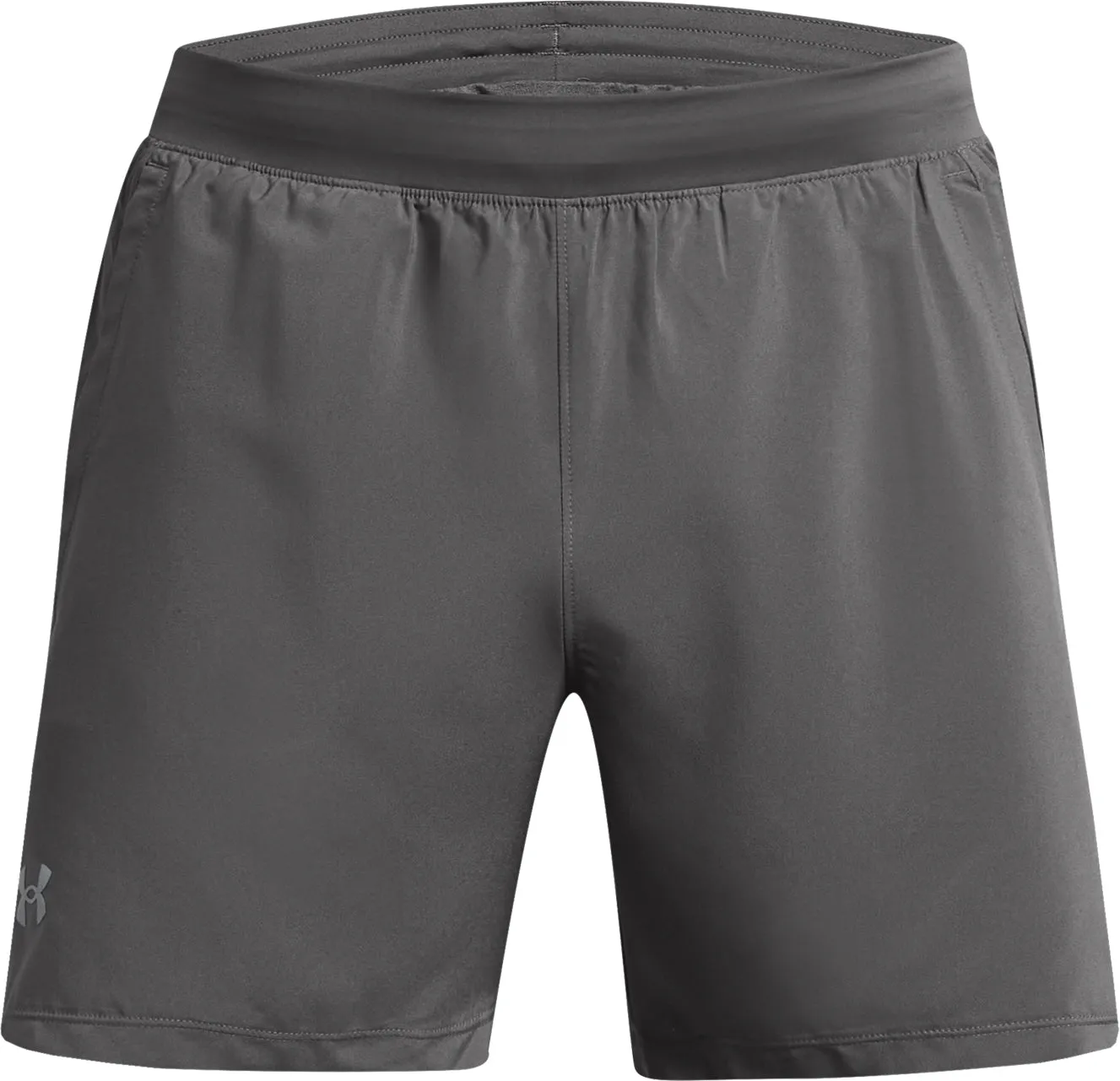 Under Armour Launch 5 Inch Mens Running Shorts - Grey