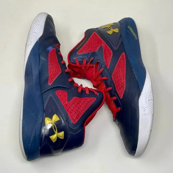 Under Armour Steph Curry Clutch Fit Drive 2 Sneakers Mens 13 Black Red S1520