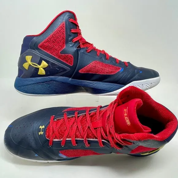 Under Armour Steph Curry Clutch Fit Drive 2 Sneakers Mens 13 Black Red S1520
