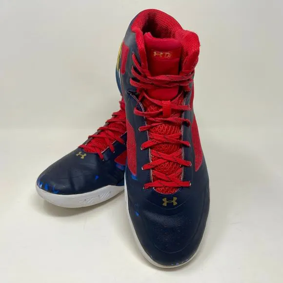 Under Armour Steph Curry Clutch Fit Drive 2 Sneakers Mens 13 Black Red S1520