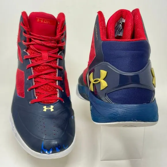 Under Armour Steph Curry Clutch Fit Drive 2 Sneakers Mens 13 Black Red S1520