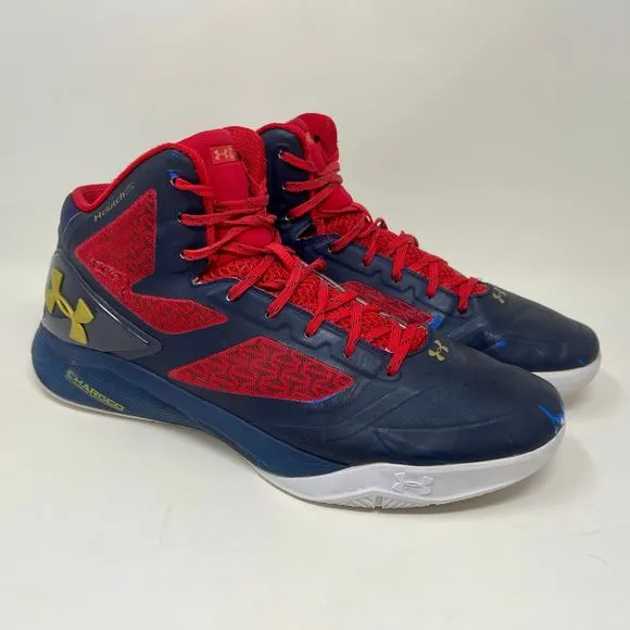 Under Armour Steph Curry Clutch Fit Drive 2 Sneakers Mens 13 Black Red S1520