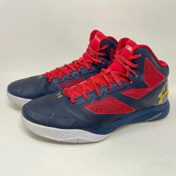 Under Armour Steph Curry Clutch Fit Drive 2 Sneakers Mens 13 Black Red S1520