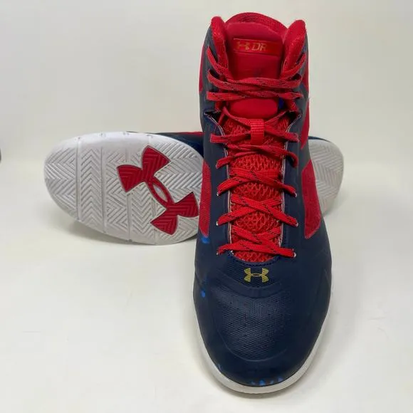 Under Armour Steph Curry Clutch Fit Drive 2 Sneakers Mens 13 Black Red S1520