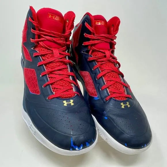 Under Armour Steph Curry Clutch Fit Drive 2 Sneakers Mens 13 Black Red S1520