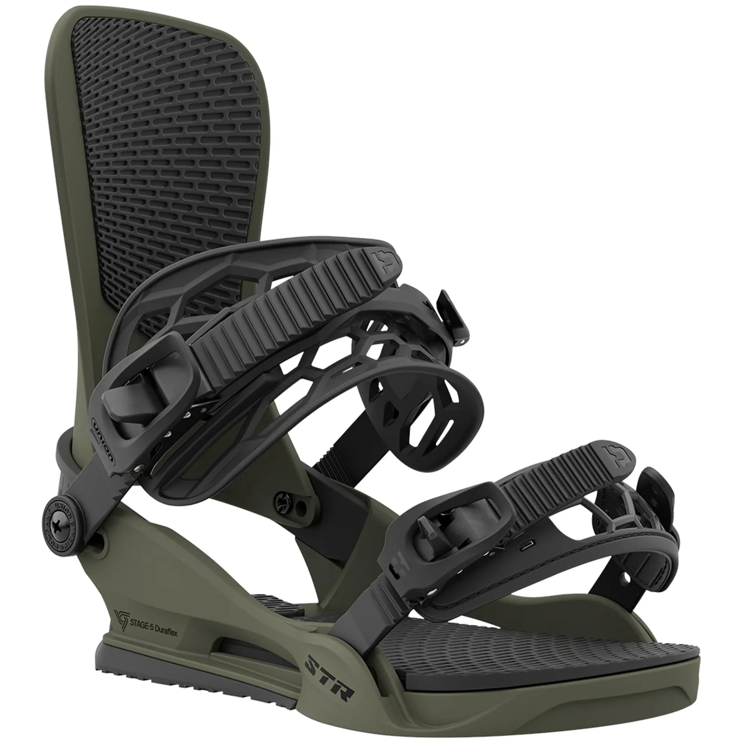 Union STR Snowboard Bindings Mens Dark Green