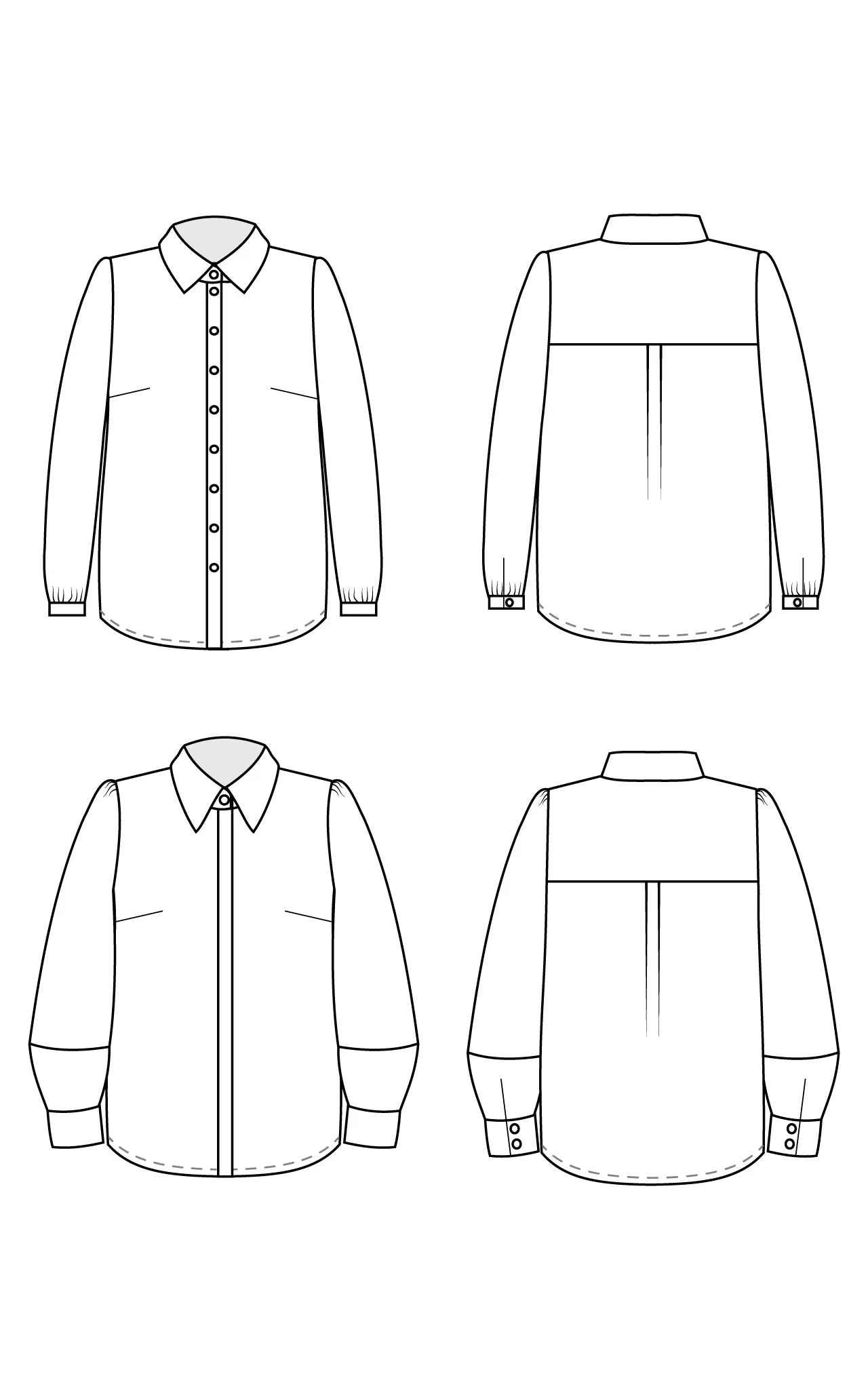 Vernon Shirt 0-16 printed pattern: Wholesale
