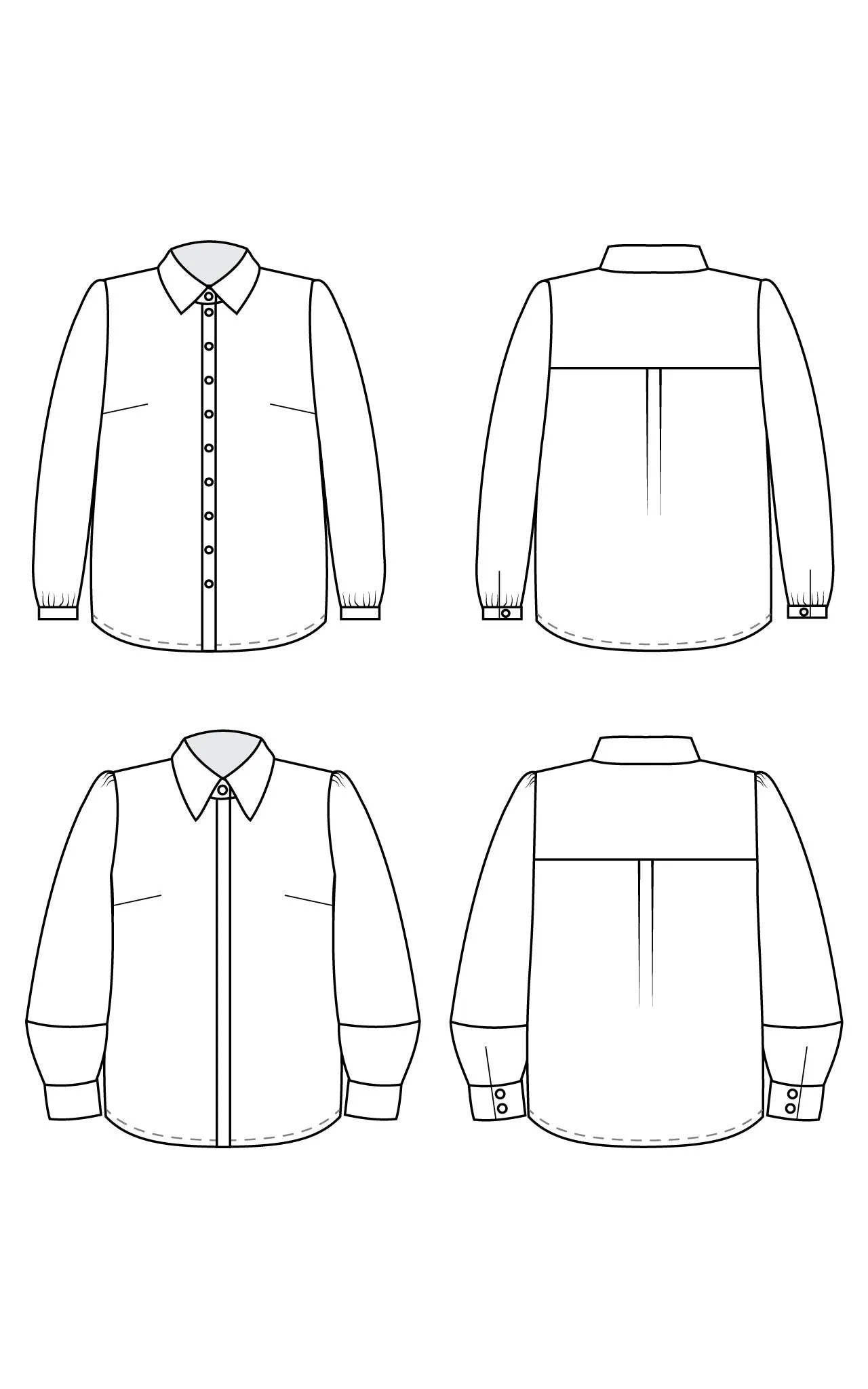 Vernon Shirt 12-32 printed pattern: Wholesale