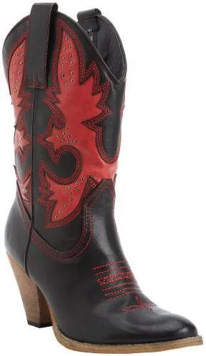 Very Volatile | Rio Grande Cowgirl Boots Black/Red