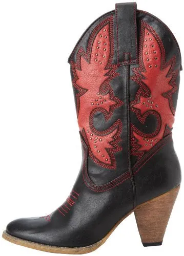 Very Volatile | Rio Grande Cowgirl Boots Black/Red