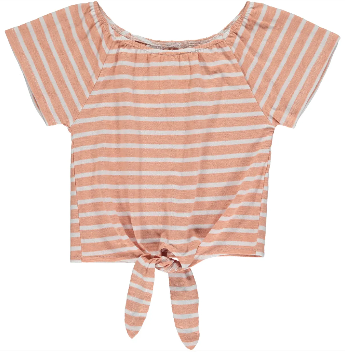 Vignette Esme Stripe Top Coral