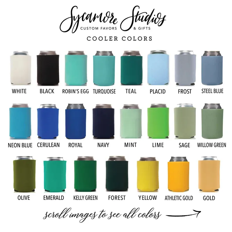 Wedding Can Cooler #16FR - Full Color - Cheers