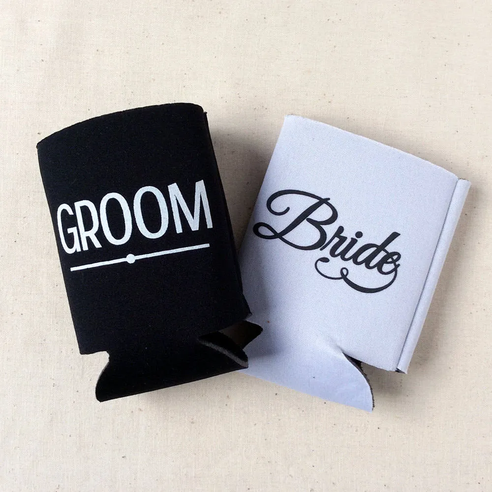 Wedding Can Cooler #230R - Custom Venue Illustration