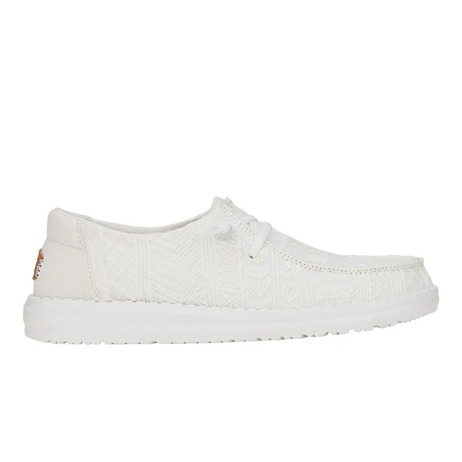 Wendy Crochet Lace - White