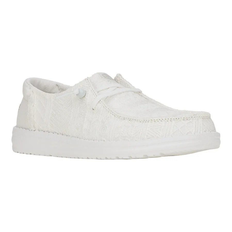 Wendy Crochet Lace - White