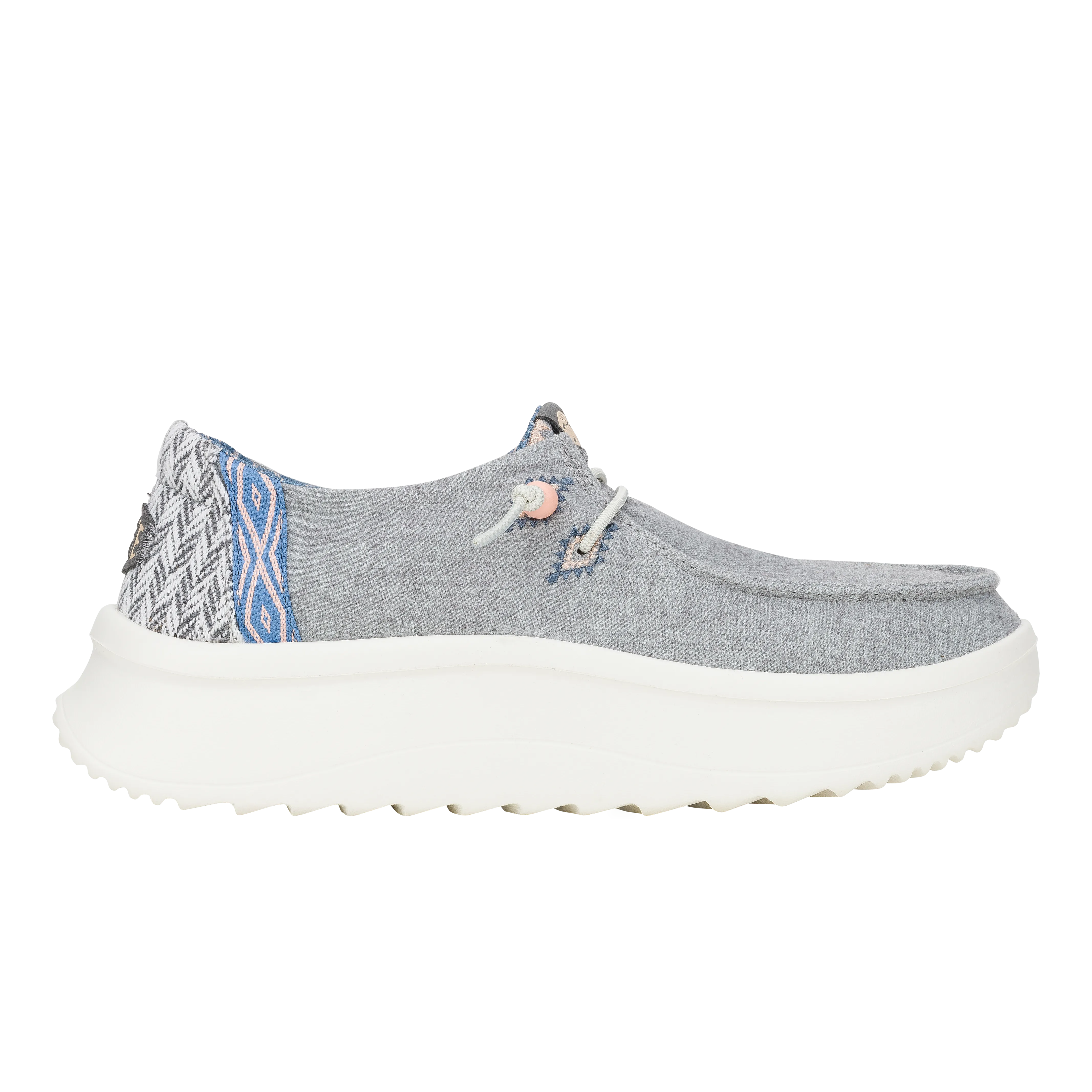 Wendy Peak Chambray Woven - Grey