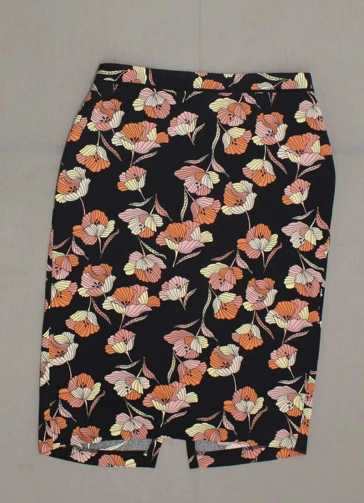 Who What Wear Women's Floral Pencil Skirt Black Multi 8