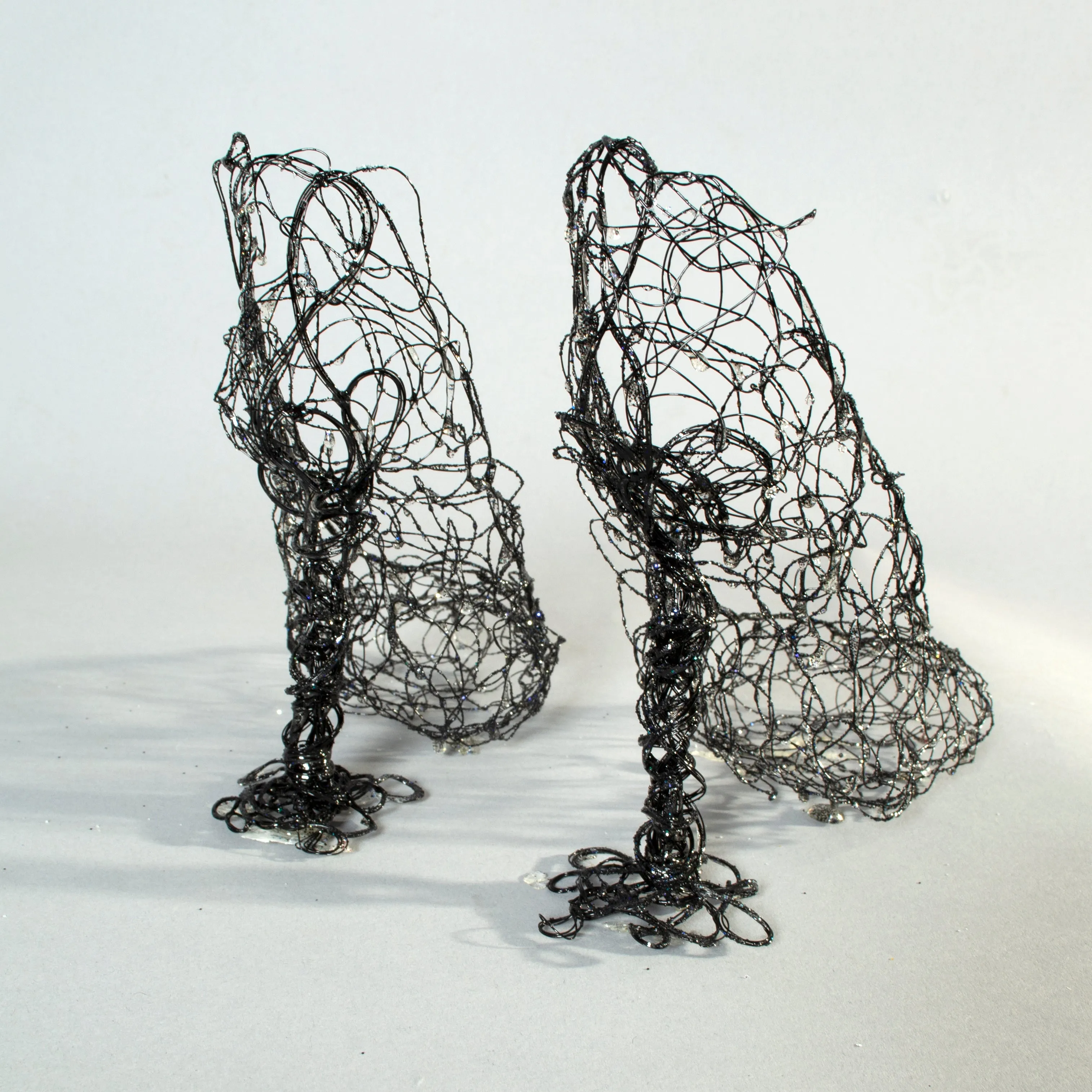 Wire Shoes Sculpture ~ Favilla (Embers) Shoes