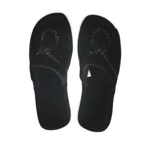 WOMENS SIZE SMALL (5/6) - Soft, Black Indoor / Outdoor Slippers NWOT B25